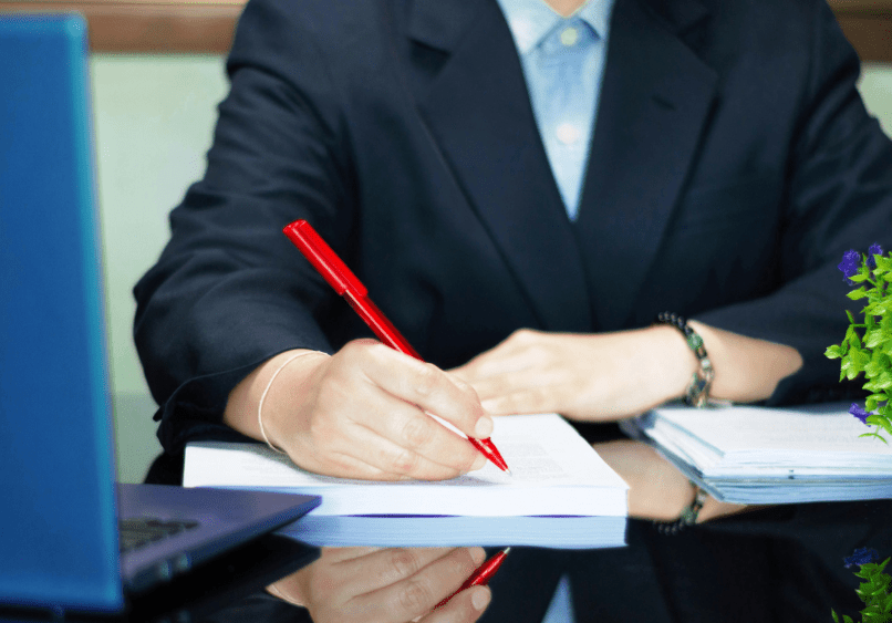 Human proofreading transcript